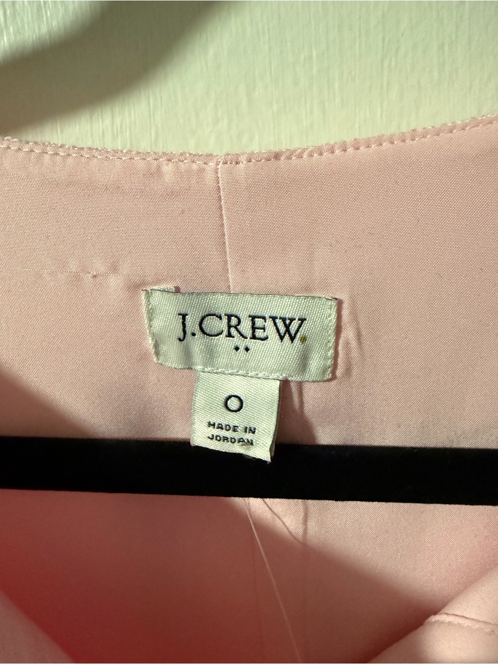 NWT J. Crew Pink Sleeveless Shift Knee Length Dress Front Gold Button Size 0 - Picture 5 of 11
